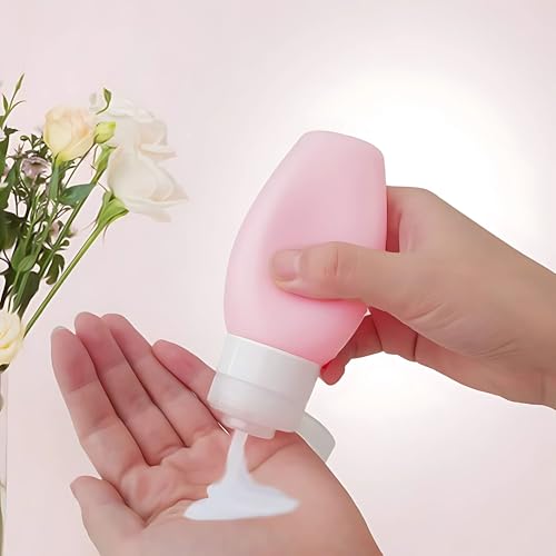 Hian Travel Bottles Kit for Toiletries – Leak-Proof, Refillable & Squeezable Silicone Containers Set (Multicolor, Pack of 4) – Perfect Toiletry Organizer for Shampoo, Lotion & Cream - Image 4