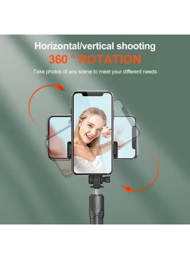 YJ 2-in-1 Phone Tripod Stand and Selfie Stick – Compact and Lightweight Design with 360° Rotation, 220° Adjustable Angle, and Built-in Bluetooth Remote for Easy Photography and Video Shooting - Image 3