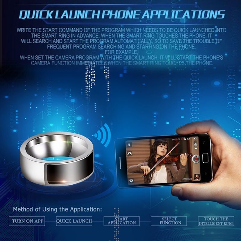 Smart Rings NFC Multifunctional Waterproof Intelligent Ring Smart Wear Finger Digital Ring Smart Accessories - Image 4