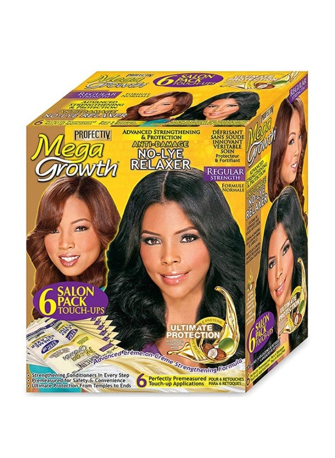 ميجا جروث **ميغا جروث كريم فرد الشعر بدون لاي – عادي (صالون، 6 عبوات)** - Image 1