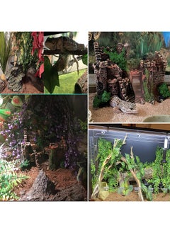 Kathson kathson Bearded Dragon Tank Castle Decorations,Reptile Hammock Reptiles Habitat Resin Hideouts Cave Decor Terrarium Accessories for Lizard Snake Chameleon Gecko Hermit Crabs (4 Pcs)  - Image 5