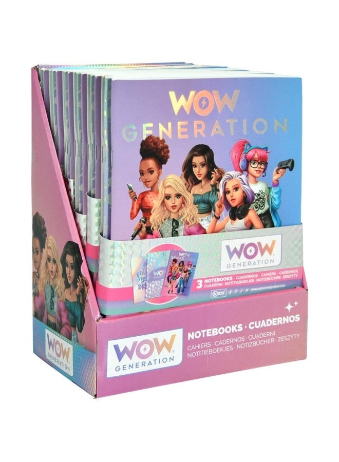 WOW Generation دفاتر WOW Generation A5 ذات الغلاف الناعم (عبوة من 3) - Image 1