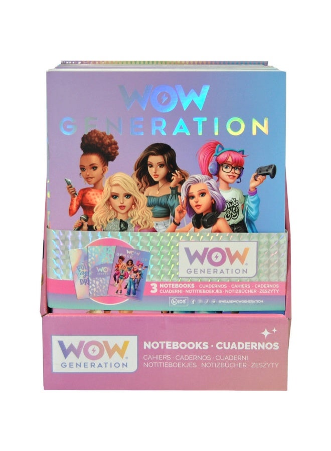 WOW Generation دفاتر WOW Generation A5 ذات الغلاف الناعم (عبوة من 3) - Image 3