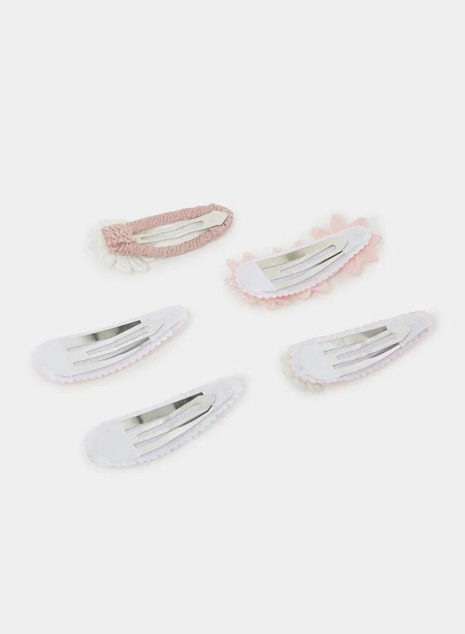 ستايلي Pack Of 5 - Teen Girls Floral Hair Clips