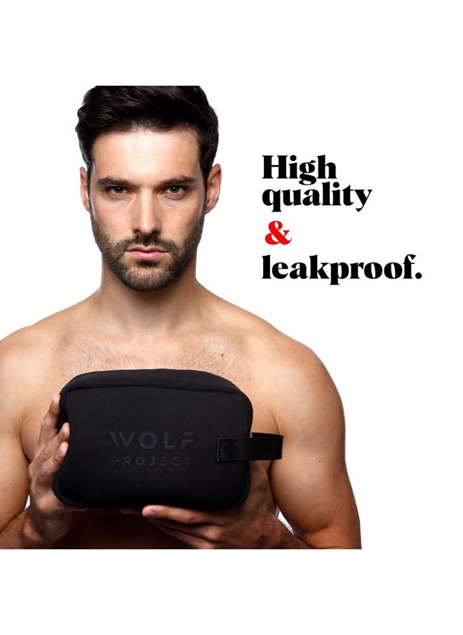 The Wolf Project Wolf Project Neoprene Dopp Kit For Men, Toiletry Bag, Travel Kit, Accesories Organizer, Water Resistant  - Image 3