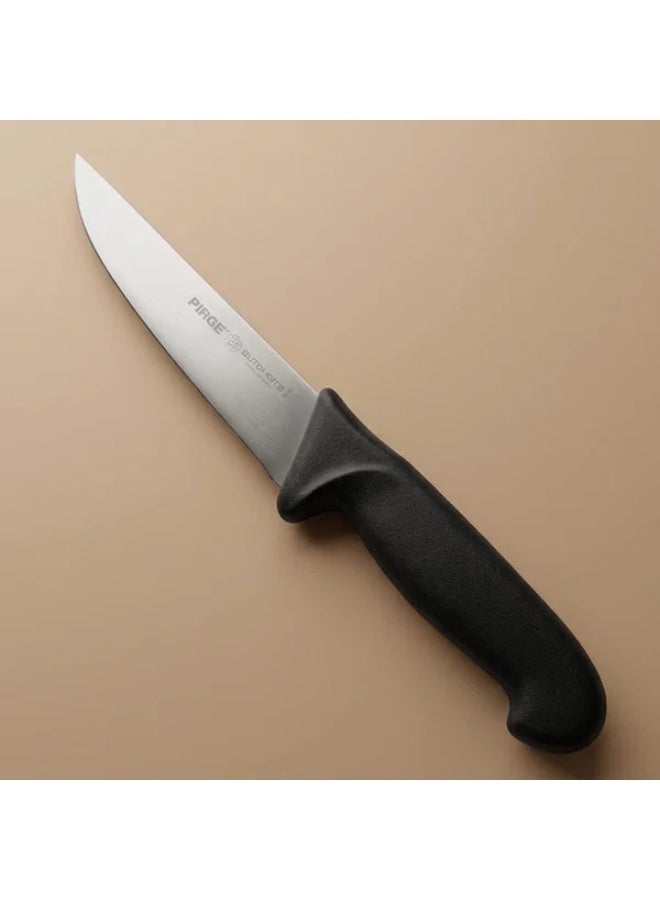 PiRGE Steel Butcher Knife, 14.5 cm - Silver Black - Image 1