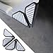 Wogomz 2PCS Carbon Fiber Auto Door Edge Guards Universal Car Door Corner Protectors AntiCollision PVC Silver - Image 2