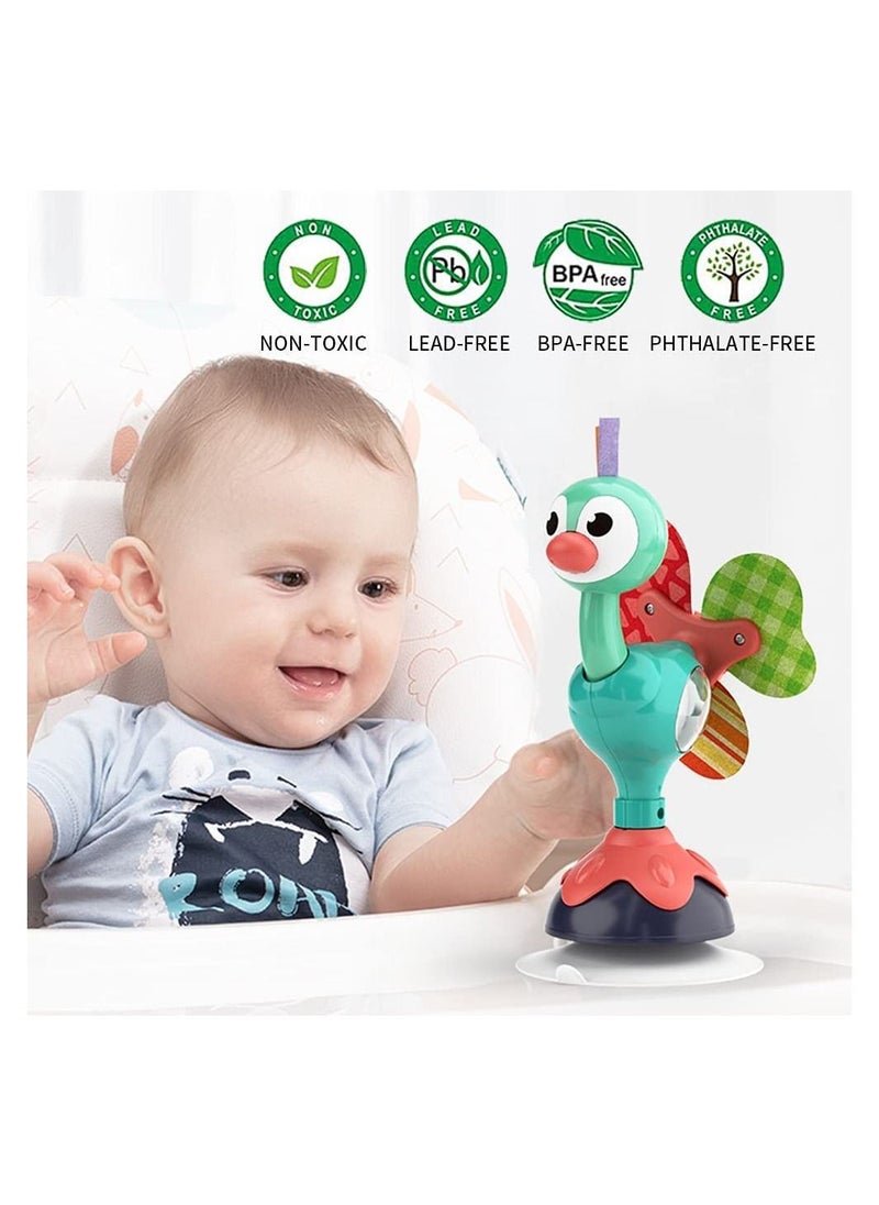 Y&D - Baby Rattles Toy Infant High Chair Toys with Suction Cup Grab and Spin Seneory Development Toddler Tray Gifts for 6 12 18 24 Months 1 2 Year Olds Boys Girls - Image 1