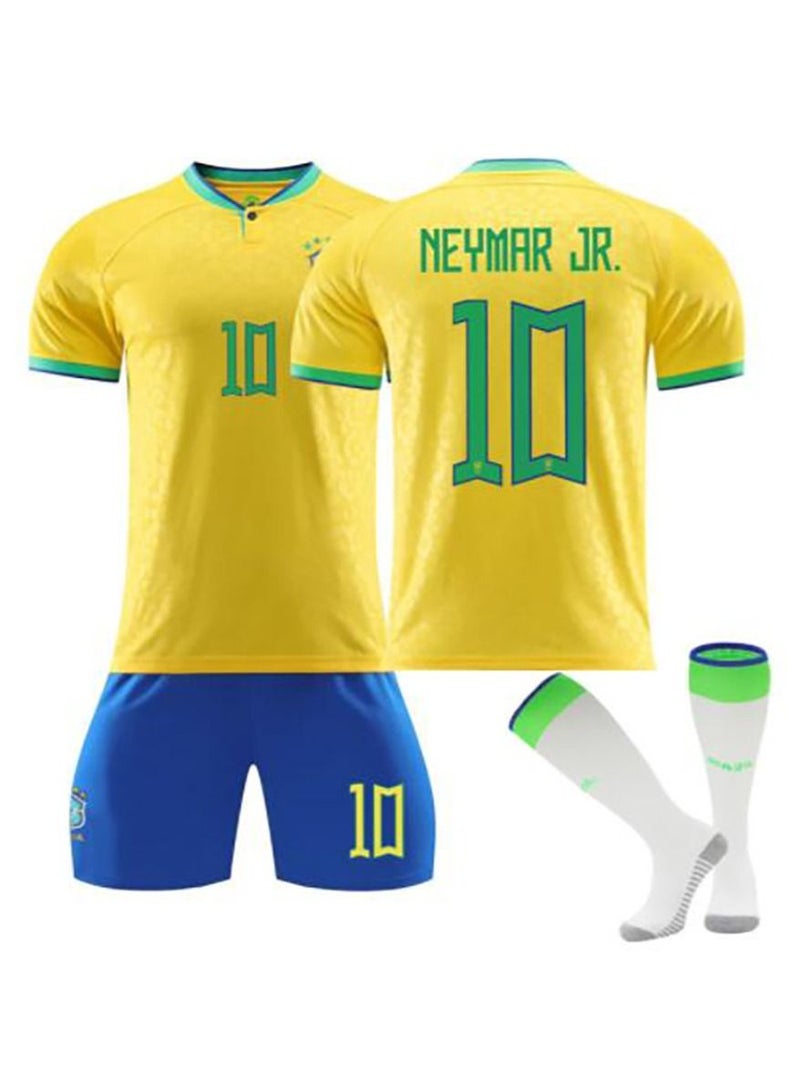 قميص منتخب البرازيل لكرة القدم لكأس العالم 2023 رقم 10 - Image 1