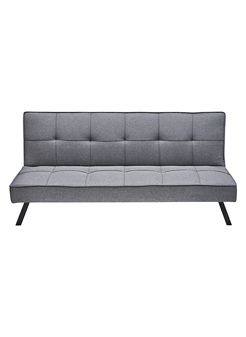 Sabir & Bros Furniture LLC SBF 3-Seater Fabric Sofa Bed with Tufted Design, Sturdy Metal Legs, Convertible Futon for Living Room or Guest Room, Grey  - Image 1