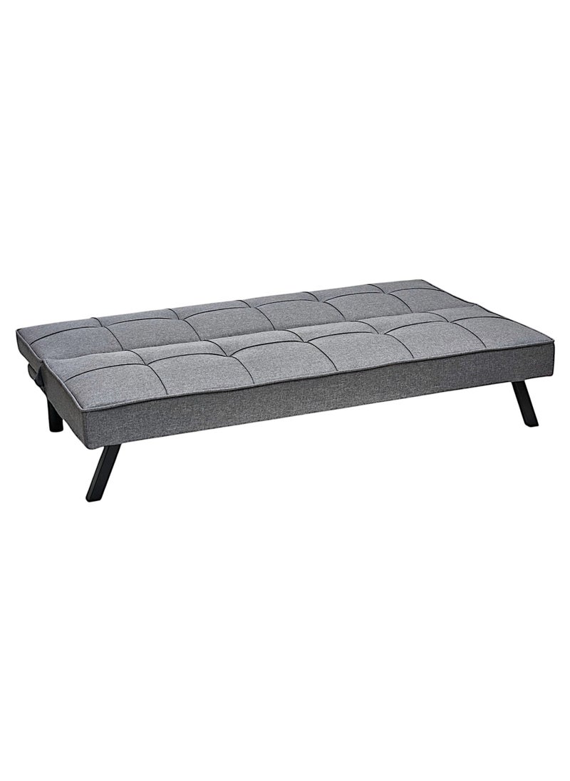 Sabir & Bros Furniture LLC SBF 3-Seater Fabric Sofa Bed with Tufted Design, Sturdy Metal Legs, Convertible Futon for Living Room or Guest Room, Grey  - Image 3
