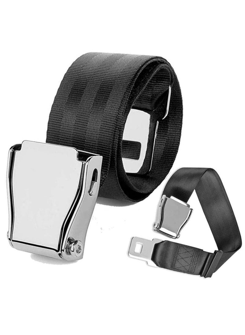 Excefore Airplane Seat Belt Extender, Adjustable Airplane Seat Seat Belt for Your Comfortable Travel (1 Pack) - Image 2