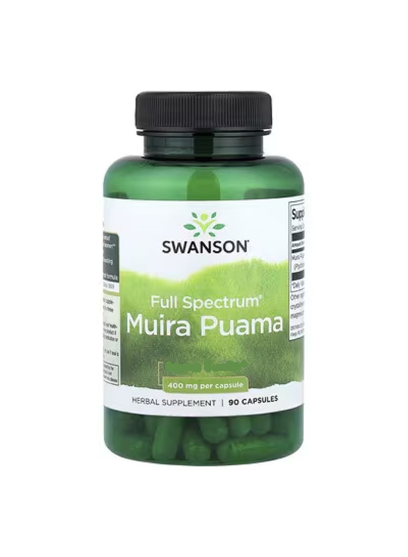 SWANSON Multivitamins Full Spectrum Muira & Puama 400 mg 90 Capsules