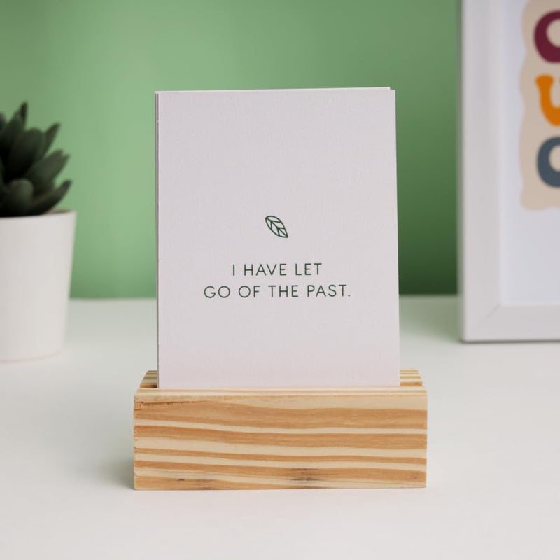 Oye Happy - Daily Affirmation Cards Set with Wooden Stand | Positive Motivational Messages for Desk, Workspace, or Home | Perfect New Year Gift for Loved Ones - Image 4