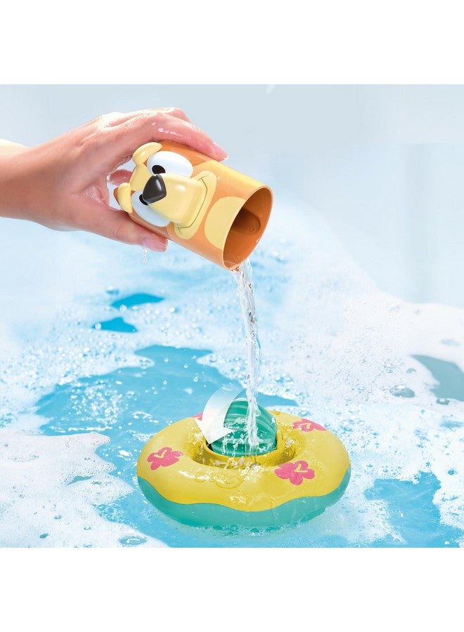 TOMY Toomies Splash & Float Bingo and Bluey Water Toys - 2-in-1 Toddler Bath Toys with Pour Cup and Water Wheel - Ages 18 Months and Up - Image 2