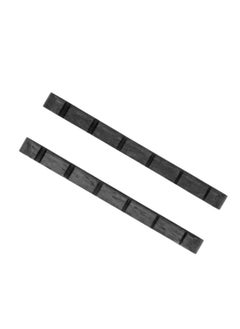 Thoraya 2Pcs Electric Guitar Nut Bone 6 String Pre Slotted Guitar Nut Replacement for Strat Black  - Image 3