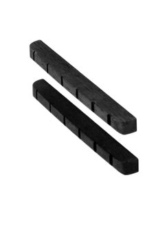 Thoraya 2Pcs Electric Guitar Nut Bone 6 String Pre Slotted Guitar Nut Replacement for Strat Black  - Image 4