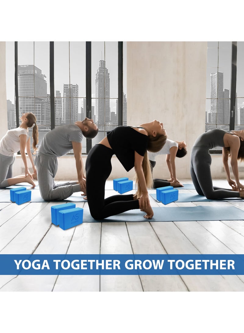 Allure Sphere Sphere Yoga Blocks Set Of 2 - Lightweight Eva Foam Blocks - High Density Non Slip Bricks For Yoga, Home Workouts, Pilates & Strength Fitness - Image 2