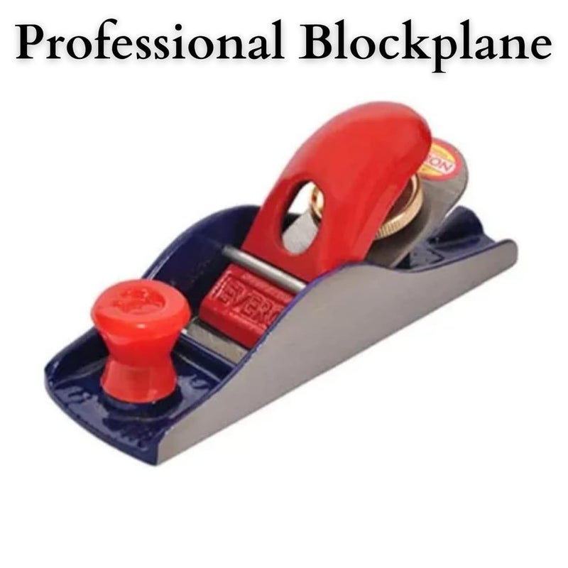 VTH mini iron steel block plane everon heavy duty carpenter wood tool with sharp planer blade attachment red 1KG - Image 4