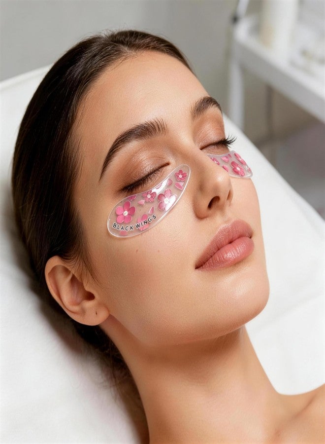 BLACK WINGS BLACKWINGS Self Adhesive Silicone Under Eye Pads, Reusable Moisturizing Under Eye Patches for Lash Lift & Eyelash Extensions, Soft Lash Extension Tools Eye Gel Pads for Salon & Home Use(Mix 6 pairs) - Image 5
