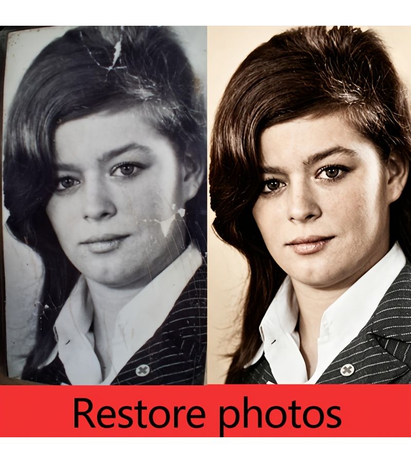 Old Photo Restoration Kit 4 Inches Black And White For Blurry Cracked Discolored Peeling Faded Damaged Photos - Image 1
