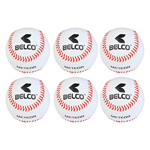 Belco Baseball, Competition Grade Baseball Ball Official Size (PVC Baseball Pack of 6) - Image 1