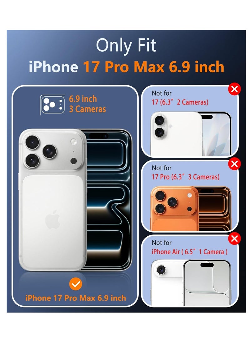 BORTONY iPhone 17 Pro Max Magsafe Case Ultra Thin Mate Cover for iPhone 17 Pro Max Camera Protection Slim Design Hard Phone Case for iPhone 17 Pro Max 6.9 inch - Image 2