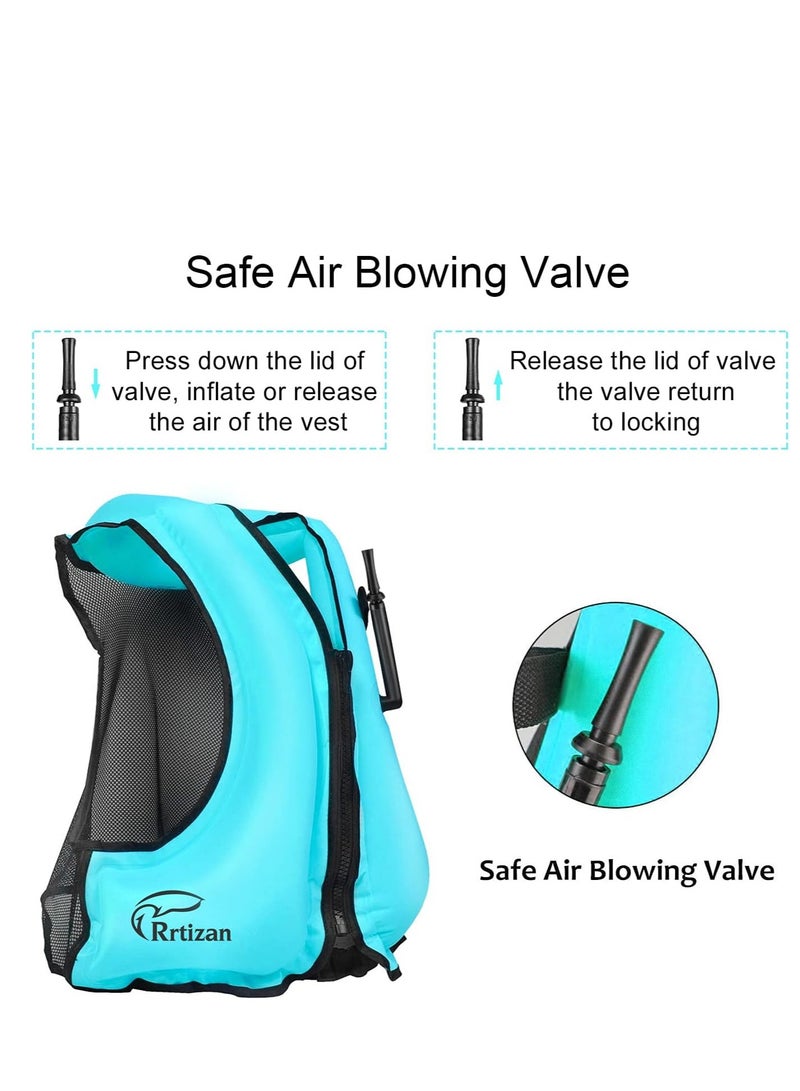 COOLBABY is a portable inflatable snorkeling vest suitable for safe swimming, snorkeling, kayaking, paddling, and other low impact water sports - Image 4