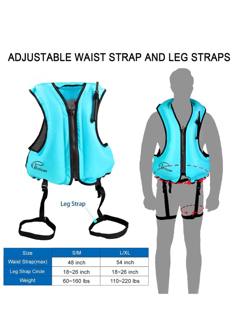 COOLBABY is a portable inflatable snorkeling vest suitable for safe swimming, snorkeling, kayaking, paddling, and other low impact water sports - Image 2