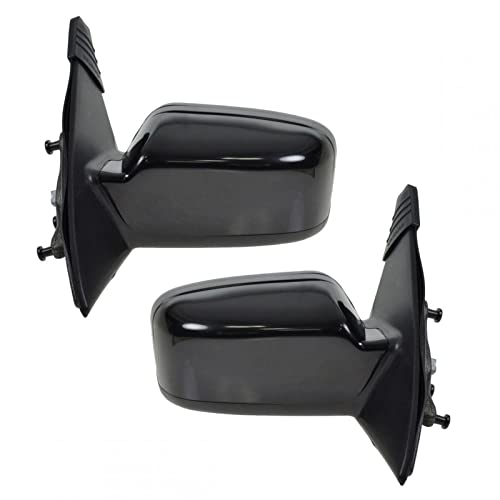 TRQ Driver & Passenger Side Mirror Set without Heat Compatible with 2006-2010 Ford Fusion Mercury Milan FO1320265 FO1321265 - Image 3