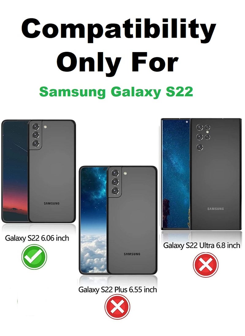 2 Pieces Tempered Glass Screen Protector Anti-Spy Privacy Designed For Samsung Galaxy S22 Full Screen Coverage And Bubble Free - Image 3