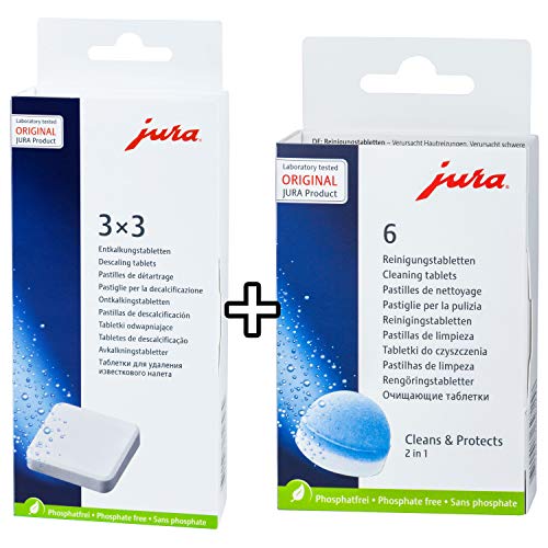 Descaling Tablets and Cleaning Tablets for JuraCapresso Automatic Coffee and Espresso machines Combi pack