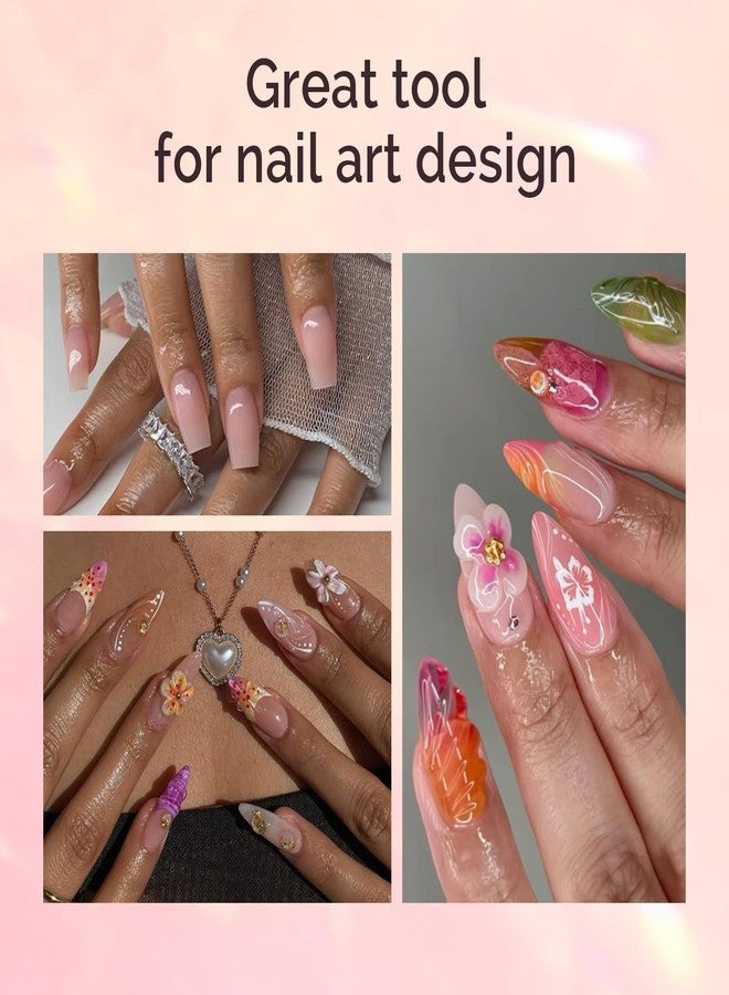 MelodySusie Kolinsky Acrylic Nail Brush,66% Kolinsky Hair,Professional Nail Art Brush for Acrylic Application, Aurora Collection Fine Glitter Brush, Size 10 - Image 2