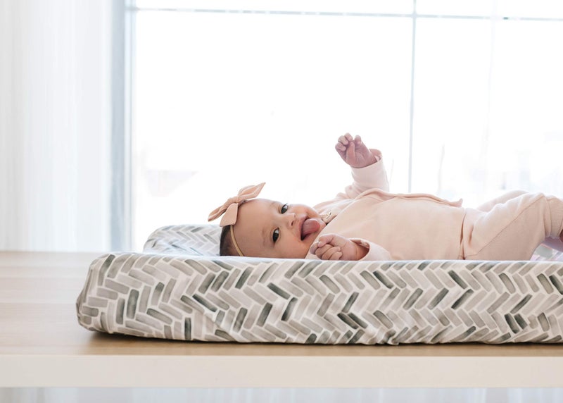 Copper Pearl Premium Knit Changing Pad Cover Soft, Stylish, and Universal Fit for All Standard Diaper Changing Pads, Trendy Design Changing Pad Covers, Alta - Image 5