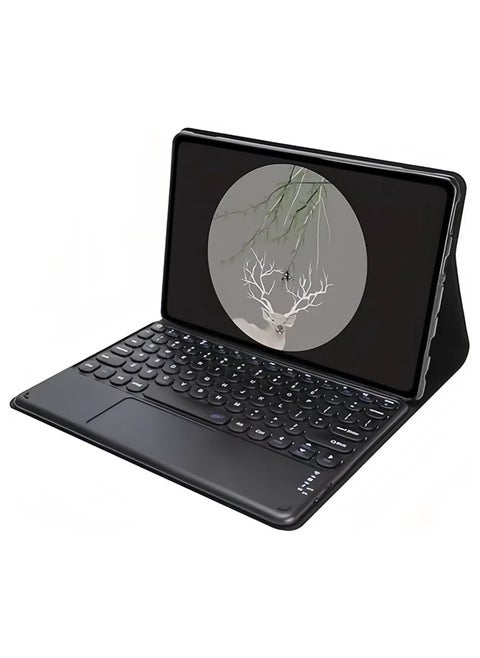 Keyboard Case for Xiaomi Pad 7/Pad 7 Pro 11.2 Inch 2024 Released,Multi-View Bracket,Keyboard Case Cover with Cute Round Key Detachable