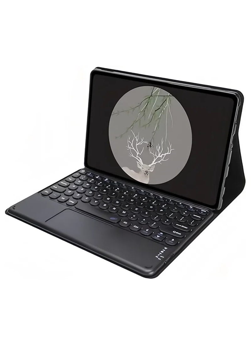 Generic - Keyboard Case for Xiaomi Pad 7/Pad 7 Pro 11.2 Inch 2024 Released,Multi-View Bracket,Keyboard Case Cover with Cute Round Key Detachable - Image 1