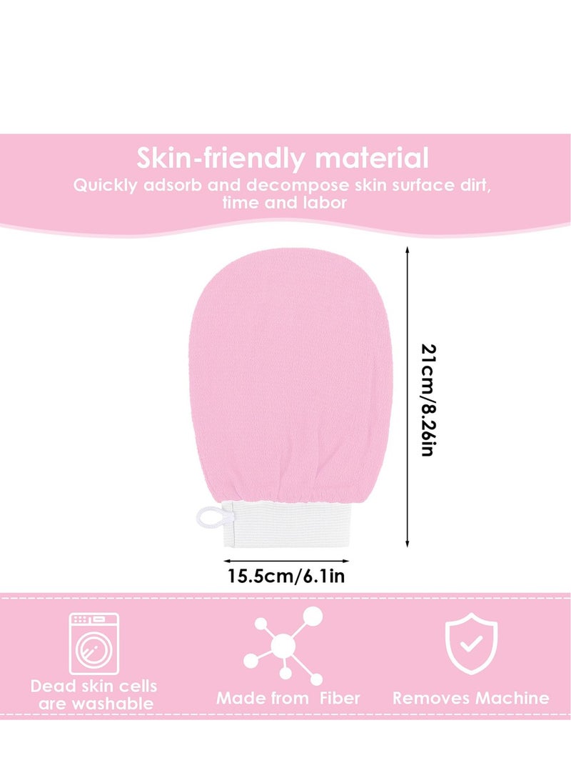 Generic - 2 PC Korean Washcloth Skincare Remover Deep Scrub Loofah Cleansing Mitts Exfoliate Cloth Exfoliation Scrubbing Bath Shower Soap Sponge Hand Towel(pink) - Image 1
