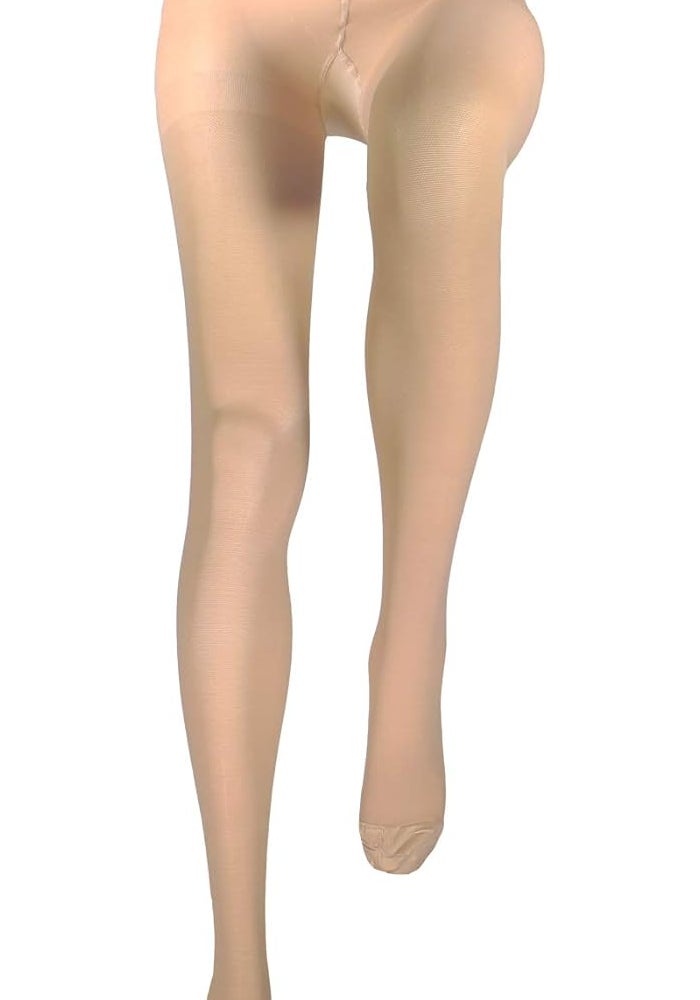 Truform 20-30 mmHg Compression Pantyhose for Women - Beige, Petite Size - Image 3