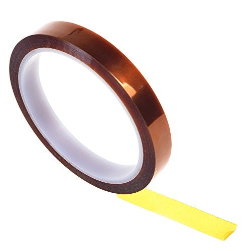 LUTIONS Cuziss High Temp Tape, Kapton Tape with Silicone Adhesive for Masking Soldering 3D Printing - 1/2" x 36 Yards - Image 2