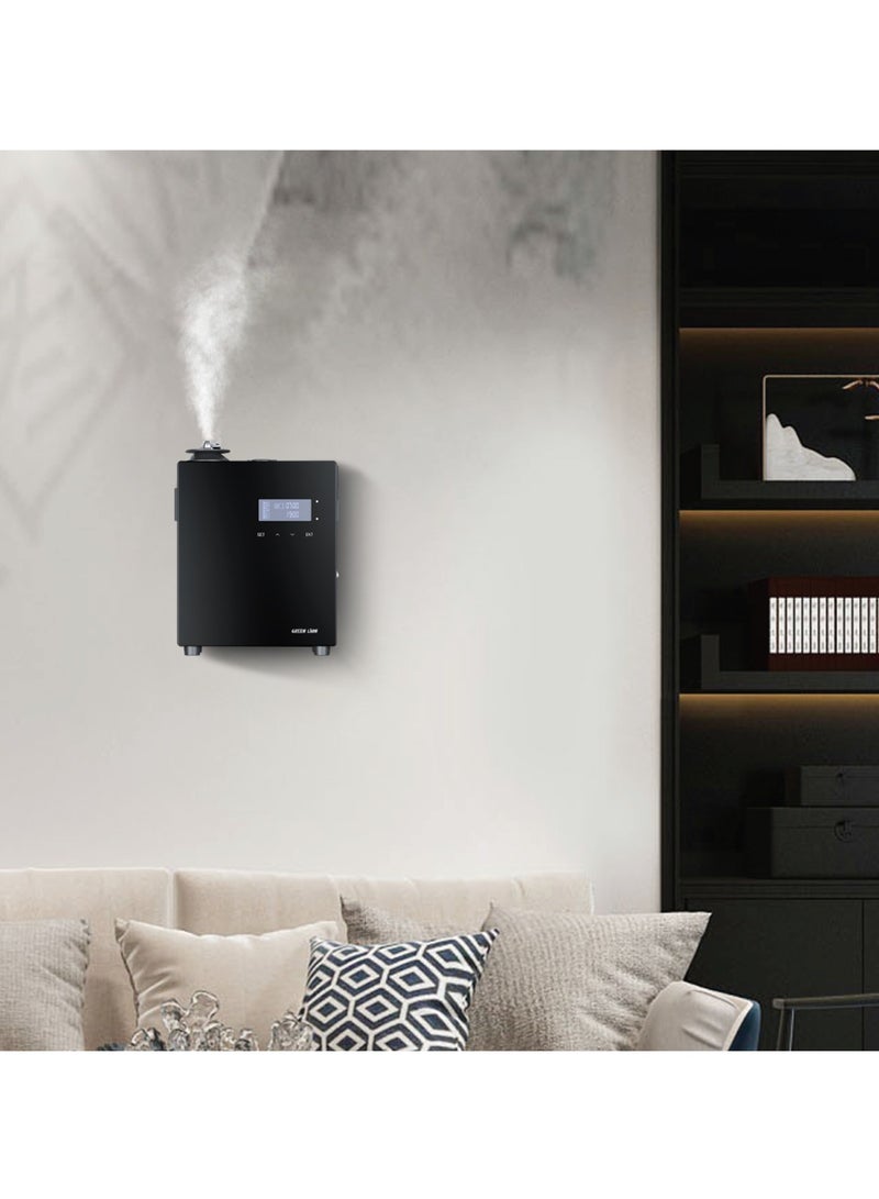 جرين ليون موزع الروائح العطرية Smart Scent Pro سعة 150 مل مع 5 إعدادات مؤقتة و20 ترسًا Frangrance UK 5.5 وات / مثبت على الحائط / شاشة LED / قفل أمان / العلاج بالروائح / اتصال HVAC / تشغيل هادئ / التحكم الذكي بالتطبيق - أسود  - Image 3