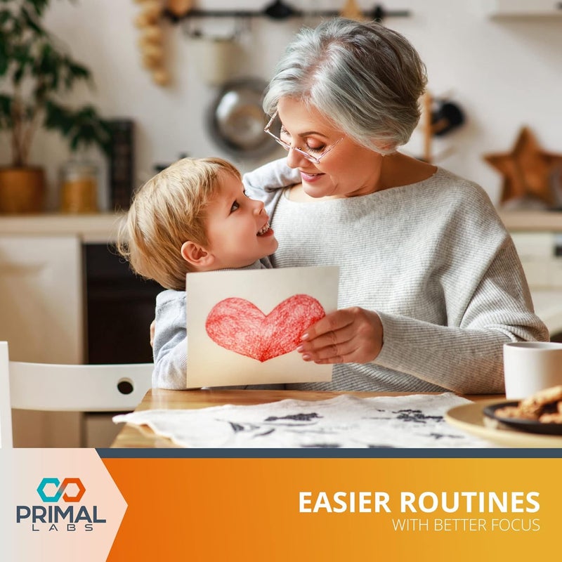 Primal Labs Primal Health CogniForce  Memory  Brain Health  Acetyl LCarnitine Formula  Better Cognitive Performance  Clarity  Focus  Better Recall  Calm Thinking  Dietary Supplement  60 Capsules - Image 4