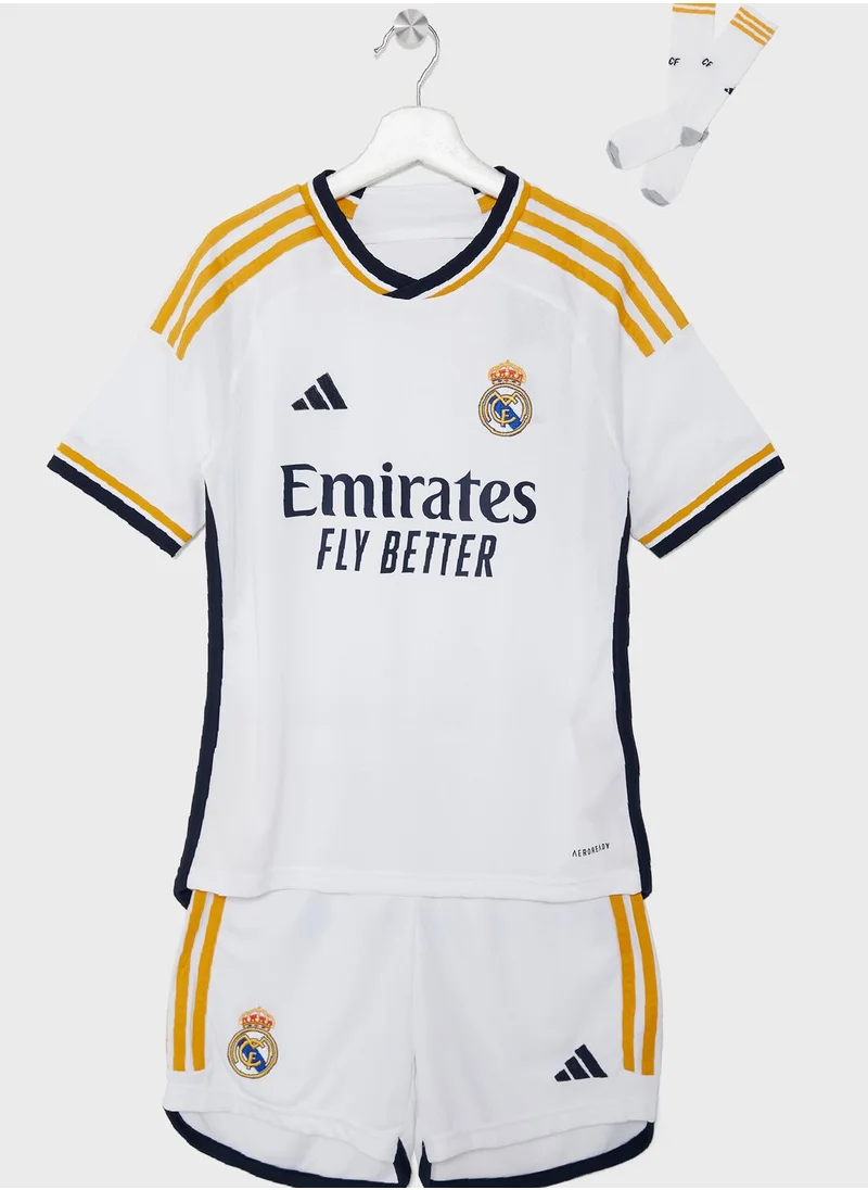 Adidas Kids Real Madrid Home Kit Set