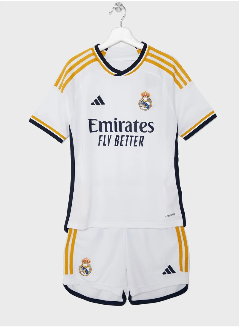Adidas Kids Real Madrid Home Kit Set