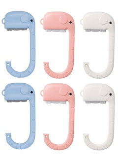 Purse Bag Hooks, Cute Handbag Hanger for Table, Travel Bag Hanging Portable Wall Hanger Holder for Women Girls Bags, for Student Table Desk Restroom Office Shool Restraurant Bar (6pcs)