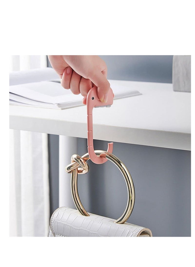 SYOSI - Purse Bag Hooks, Cute Handbag Hanger for Table, Travel Bag Hanging Portable Wall Hanger Holder for Women Girls Bags, for Student Table Desk Restroom Office Shool Restraurant Bar (6pcs) - Image 1