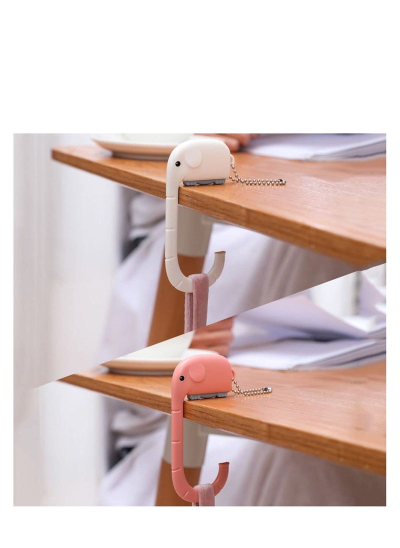 SYOSI - Purse Bag Hooks, Cute Handbag Hanger for Table, Travel Bag Hanging Portable Wall Hanger Holder for Women Girls Bags, for Student Table Desk Restroom Office Shool Restraurant Bar (6pcs) - Image 1