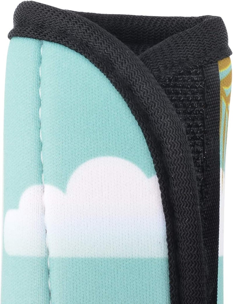 CM Pack of 5 Neoprene Luggage Handle Wrap Handle Grip Luggage Identifier for Travel Bag Luggage Suitcase (Summer Patterns - UMB (5 Pcs)) - Image 5