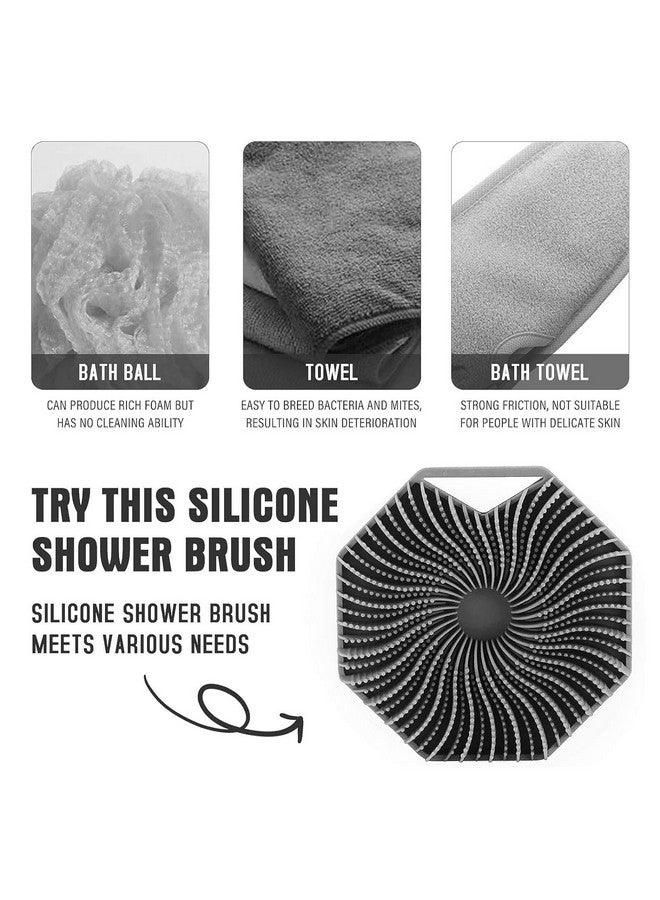 TADRUP Silicone Body Scrubber | Silicon bathing brush Silicone Body Brush | Gentle Exfoliating for Women,Men and Babies with Sensitive Skin (Multicolor) - Image 4