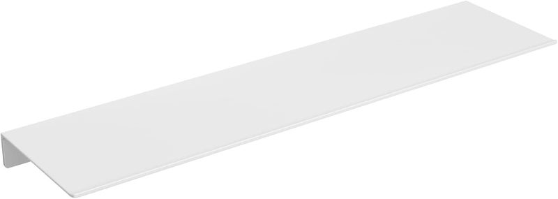 Danpoo White Floating Shelf for Wall Storage, Metal Wall Shelves for Living Room/Bathroom/Kitchen, Bedroom, 20” Long Display Shelf for Collectibles - Image 1
