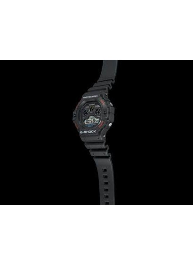CASIO Casio Analog-Digital Sports watch rubber strap for Men, White- DW-5900-1DR  - Image 4